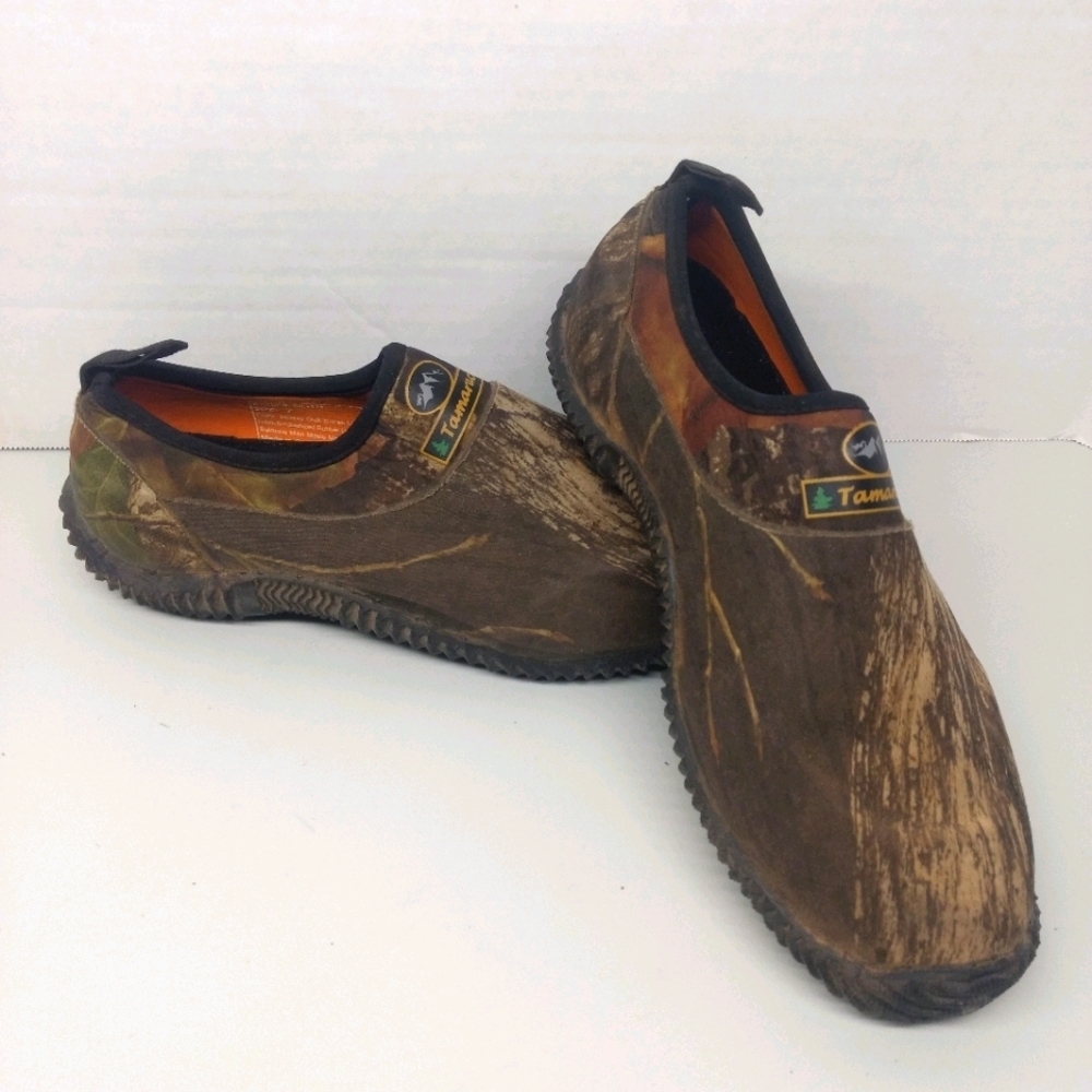 Tamarack Camo Rubber Waterproof Shoes SZ 7